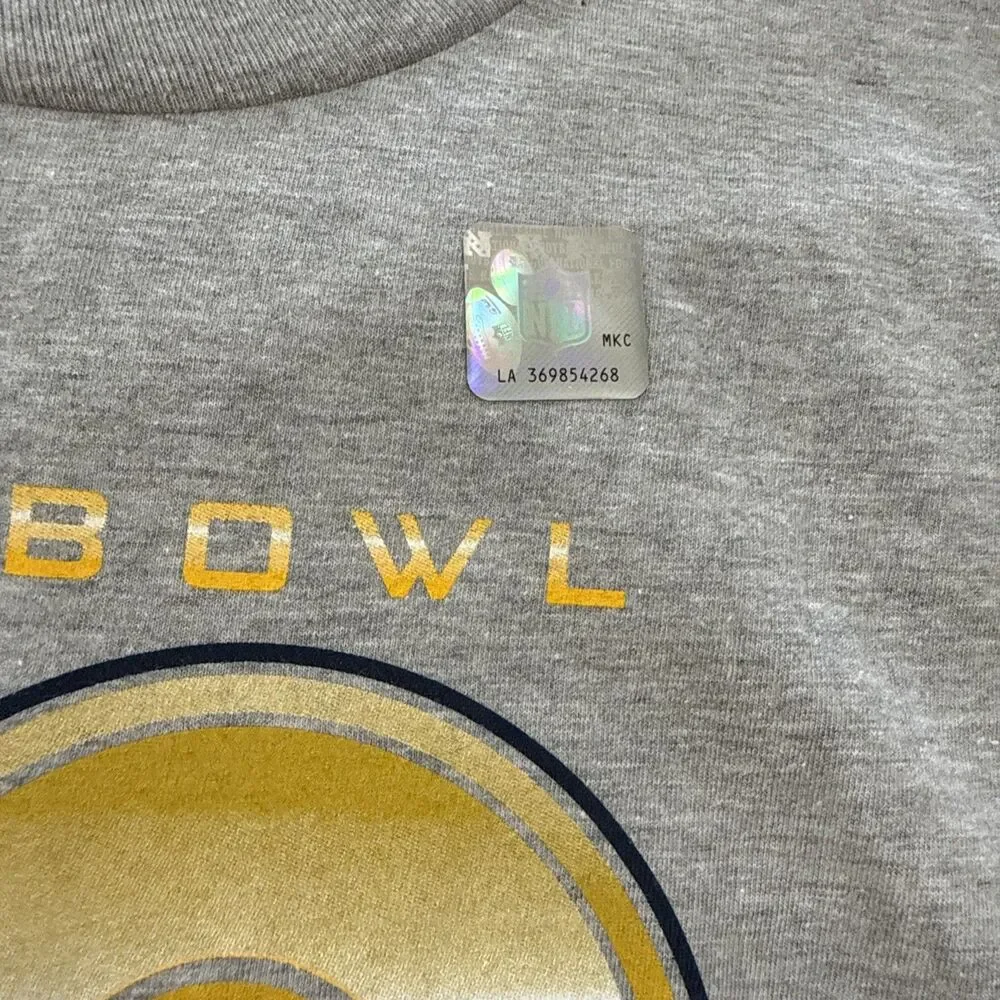 Denver Broncos Shirt Super Bowl 50 Champions NFL Men's Gray Tee Medium